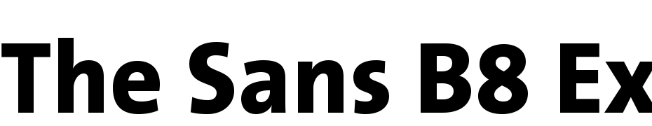 The Sans B8 Extra Bold cкачати шрифт безкоштовно